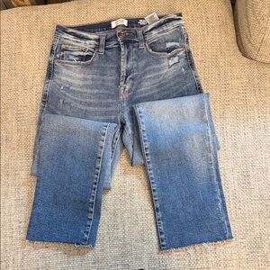 Kensie Blue High-rise Straight Leg Women's Jeans